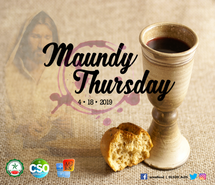 DLSUDAcES's tweet photo. May this Holy Week strengthen our Catholic faith in the Church, Jesus, and God and shape us to become better people that we were yesterday.
A peaceful Maundy Thursday to all!
#ILLUMINARE
#DLSUDAcES
#CSORSO1819
#CSORSOFamily https://t.co/VIUkIUIBB2