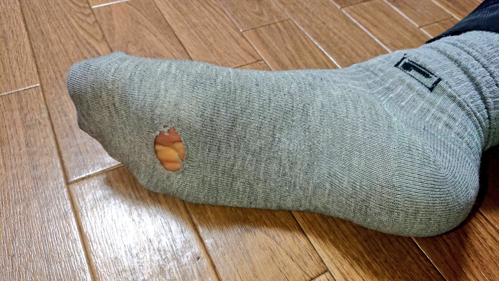 靴下の穴