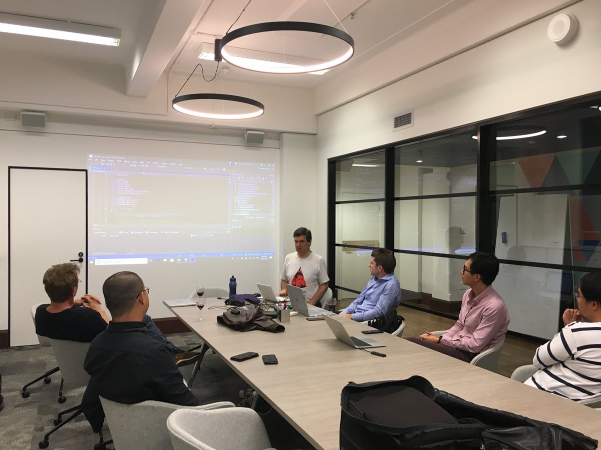 alecdtucker's tweet photo. Learning all about @Dropbox integration with @xamarinhq with Donald Pedder from @SmartmanApps at the #Sydney @MSFTReactor #sydmobnet https://t.co/1KBPl9KkhL
