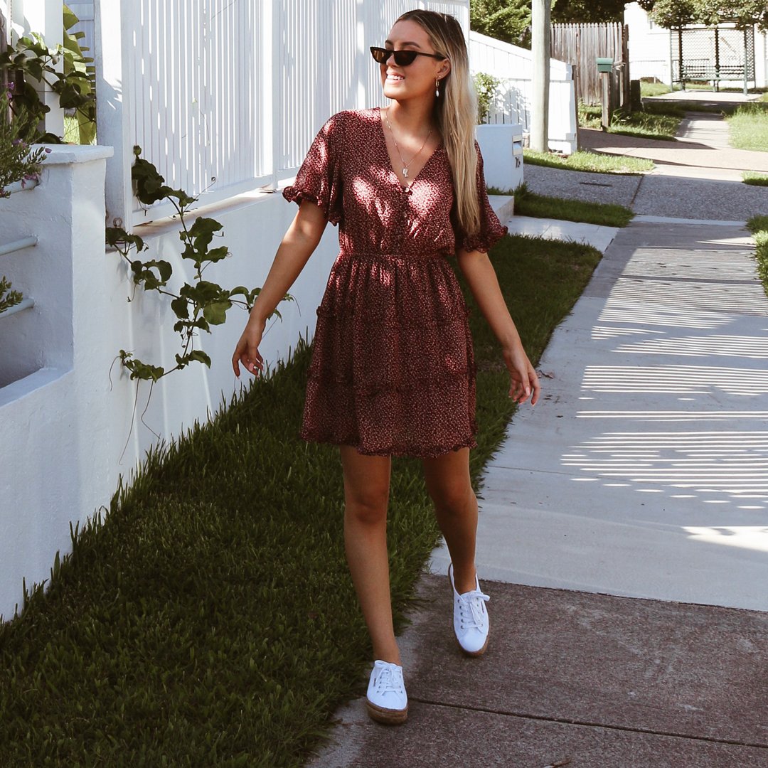 Gliding into the long weekend like 💃 shop the Ellie mini dress >>> ow.ly/o9Vs50pVknb