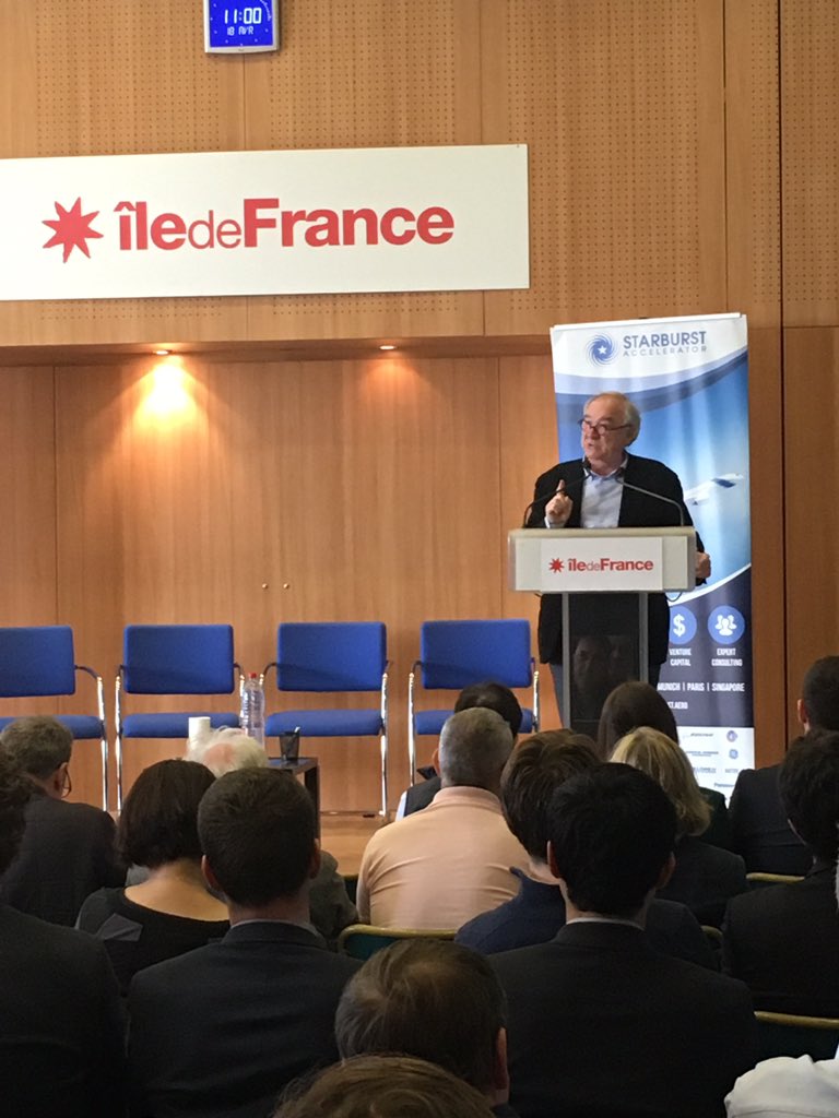 Jean-Jacques Dordain, former <a href="/esa/">European Space Agency</a> director « the mission of @starburstinnov is to accelerate the emergence and maturation of deep tech technologies in space » welcome to the #startup #meetup <a href="/cnes/">CNES</a> <a href="/nasa/">NASA</a>
