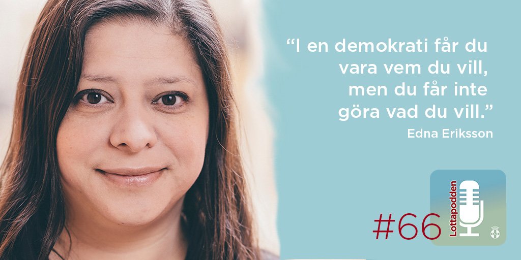 Lottakaren's tweet photo. Hur står de till med demokratin? Det funderar vi på tillsammans med Edna Eriksson från @MRstiftelsen i senaste avsnittet av #lottapodden https://t.co/KlFBuFLP4N https://t.co/iQZ54t0xf4