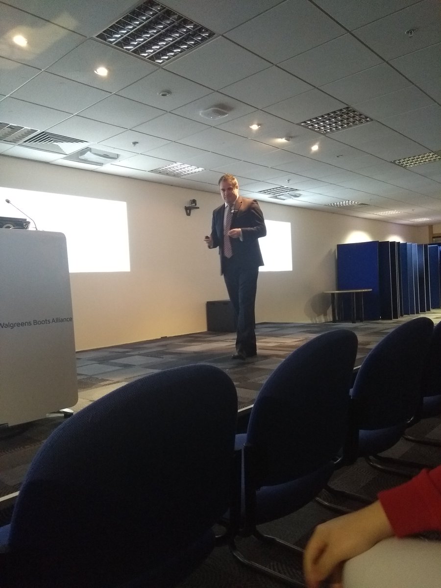 BPSA's tweet photo. @marc_donovan, the @BootsUK Chief Pharmacist addresses members of our delegation.

#BootsBPSAday
#BPSA77AC https://t.co/UdY2vrqLWK