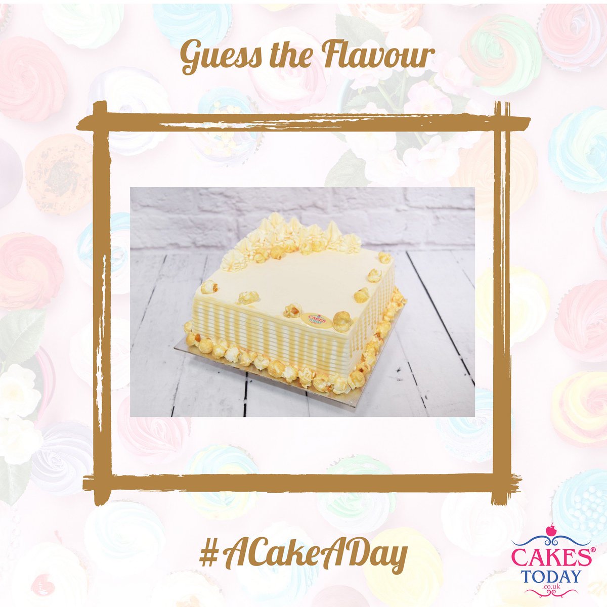 cakestodayco's tweet photo. Guess the flavour of the cake for a chance to WIN it! ππ
Hint: Traditional snack the cinemas π¦
#ACakeADay #CakesToday #London https://t.co/QlsNuYdNRj