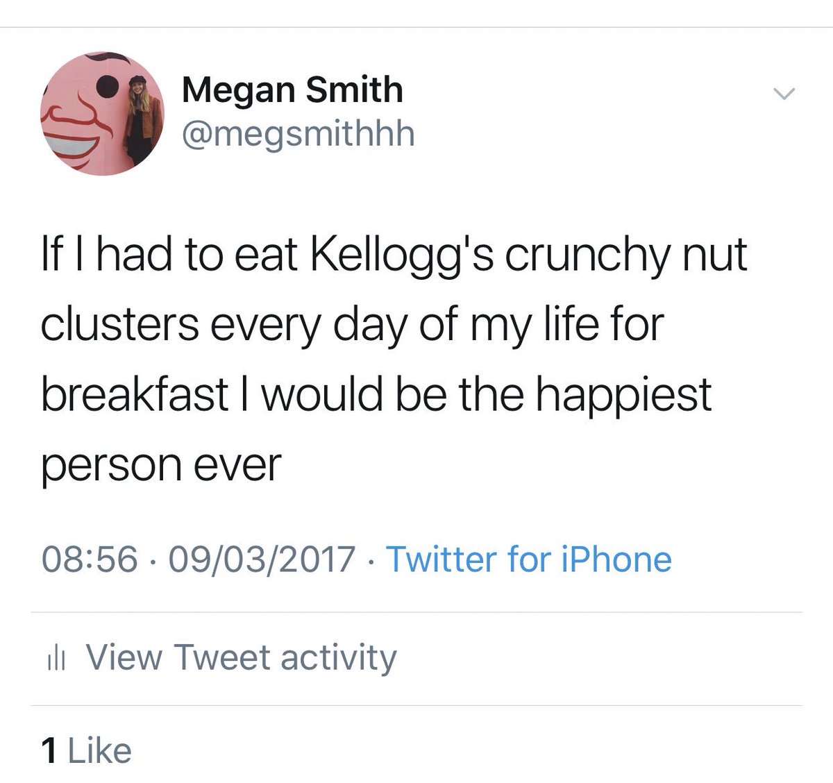megsmithhh's tweet photo. Downloaded twitter again.. hoping I have more interesting things to tweet about this year. https://t.co/wO7s4gV1y0