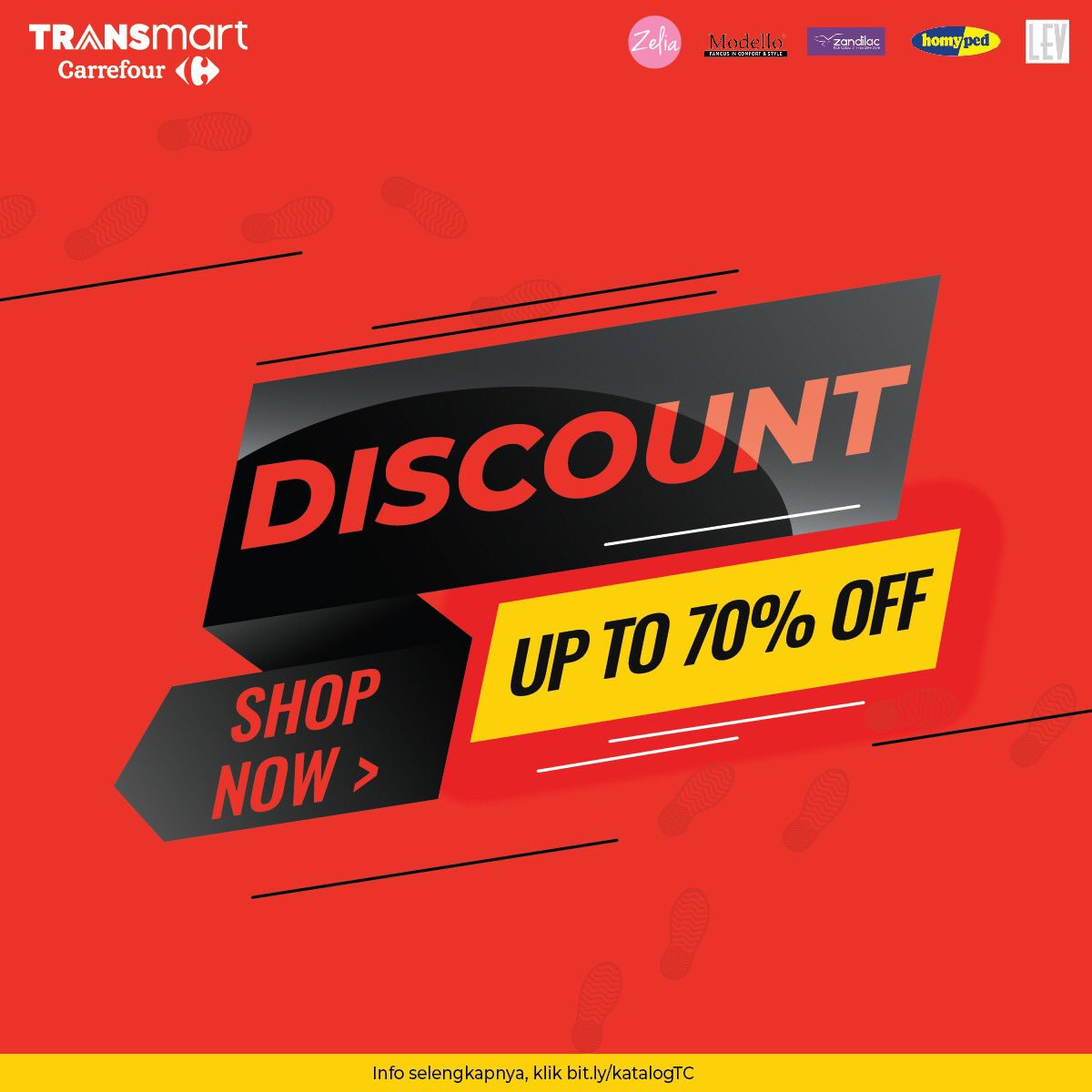 Transmart_IND's tweet photo. Ayo #KeluargaTransmart yang sedang mencari sepatu atau alas kaki , yuk datang dan berbelanja di #TransmartCarrefour karena sedang ada #PromoDeptStore nih ππβ£β£β£
β£β£β£
Untuk info lebih lanjut cek https://t.co/bt6LfCK9Y6β£β£β£
#2019PilihTransmart https://t.co/3pzSlmXEy2
