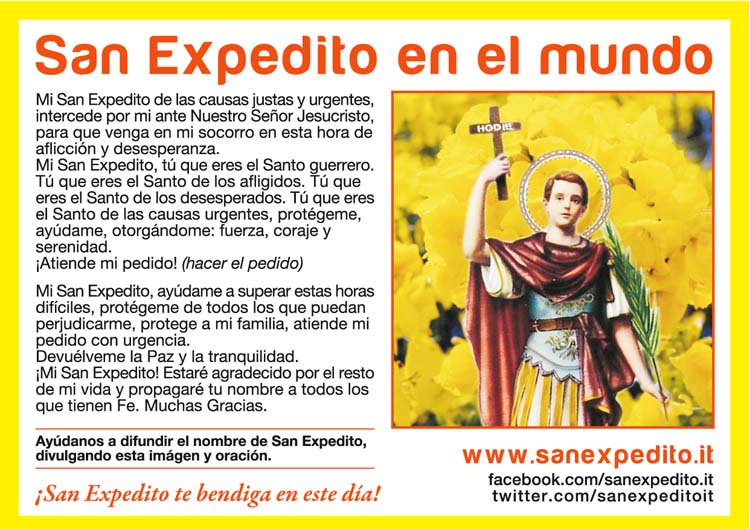 sanexpeditoit's tweet photo. ¡A prepararse con toda la fé y la alegría para festejar mañana a San Expedito! https://t.co/Y7EdeSxcDf #fiestasanexpedito #diasanexpedito https://t.co/LgVqunsTyd