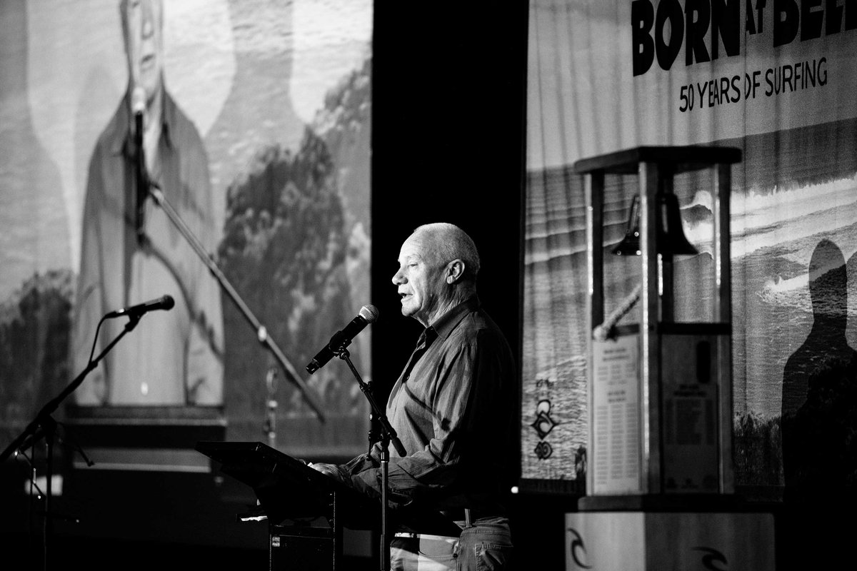 ripcurl's tweet photo. Last night over 250 Crew from the world came together to celebrate Rip Curl's 50th Year as a company. Doug 'Claw' Warbrick, Brian Singer and Francois Payot were honoured as were World Surfing Champions and employees of Rip Curl. Here's to 50 more! #BornAtBells https://t.co/QFaE28iaXs