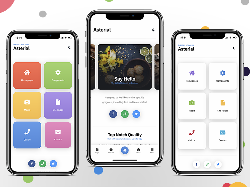 iEnabled's tweet photo. 4 Navigation Styles in Asterial Mobile - One of them is your favourite Footer Menu!
Classic HTML Template - https://t.co/PvUuBBfqJS
PhoneGap & Cordova App - https://t.co/rMCbWzjh7y
#asterial #mobile #app #template #website #footermenu #ThursdayMotivation https://t.co/tGQuKwj8fB