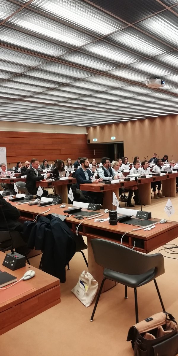 agenceasb's tweet photo. En direct du Palais des Nations (@UNGeneva) pour la conférence "La #violence, ça s'arrête d'abord à l'école" de l'@ONGCAMPUS. 🙌🏻🇺🇳💙 https://t.co/MkiXBAy2Ze