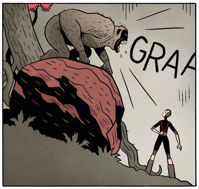 Le génie de @LucVarela (dessin et couleurs) &amp; @DAgrimbau (scénario) dans "L'Humain", à paraître @EditionsDargaud en août. 