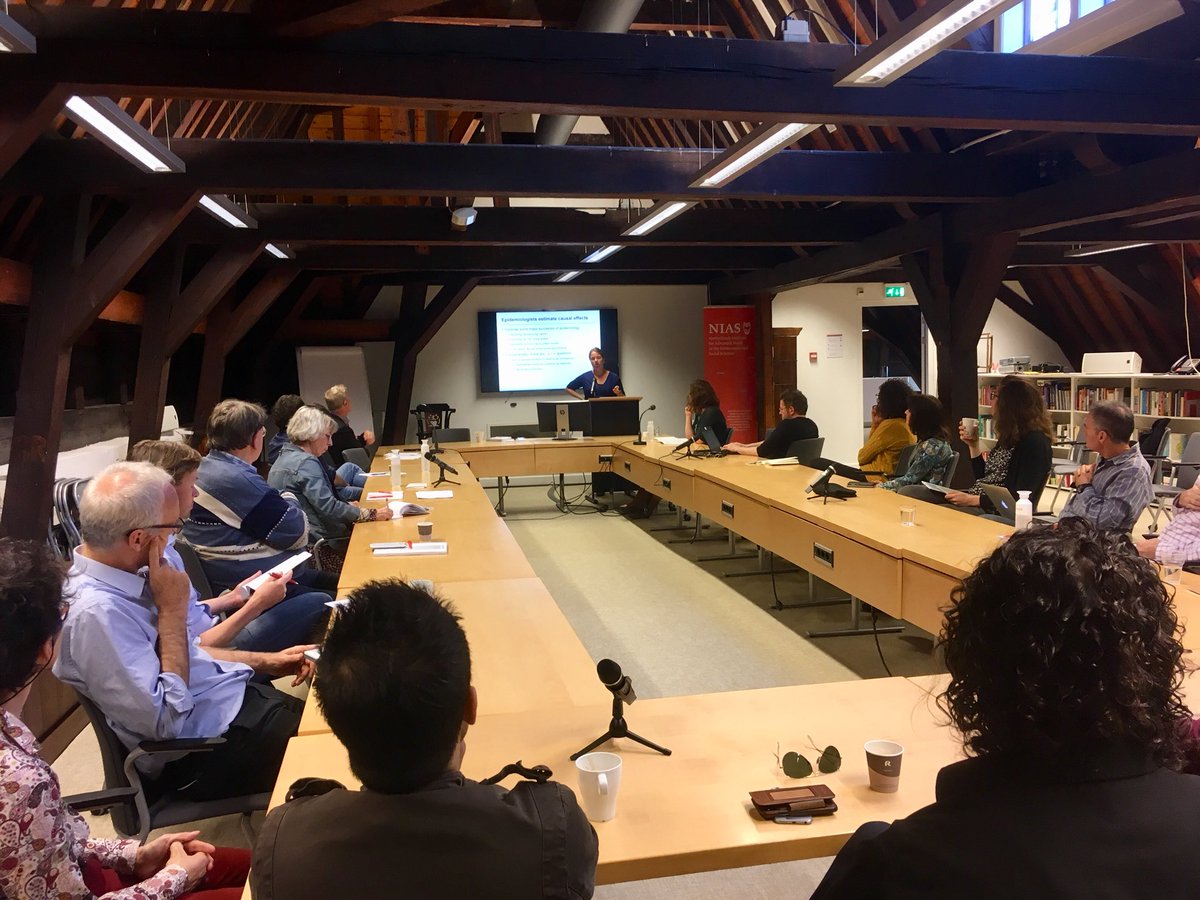 NIAS_KNAW's tweet photo. “Excited to discuss with my NIAS colleagues today my thoughts -and theirs- on ways we can improve teaching causal inference to a broad audience”. Epidemiologist Sonja Swanson during her seminar on #mendelianrandomization. See https://t.co/1YMr5KkmDx #mrstudies @Mendelian_lit https://t.co/6MSs2sXNQc