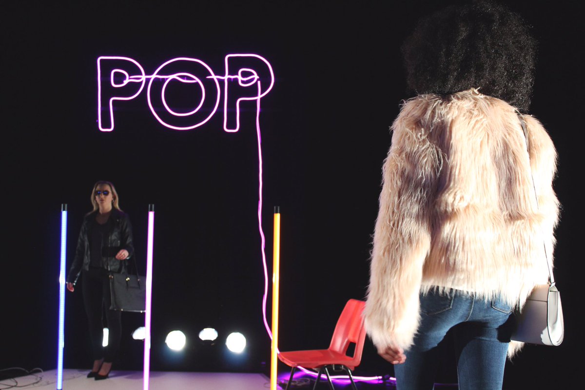 EventHorizonCo's tweet photo. #POP @unitytheatre 
Written &amp; Directed by @sherriffhammond 
Designed by @KirstySBarlow 
Sound by @amoodycloud 
Produced by @SophiElliott 
Abbi @KatieGeorge_ 
Beth @lozfoster__ 
📸 by @lauraenoble 🙏
#Theatre #NewWriting #Liverpool https://t.co/6bXk8Nki8K