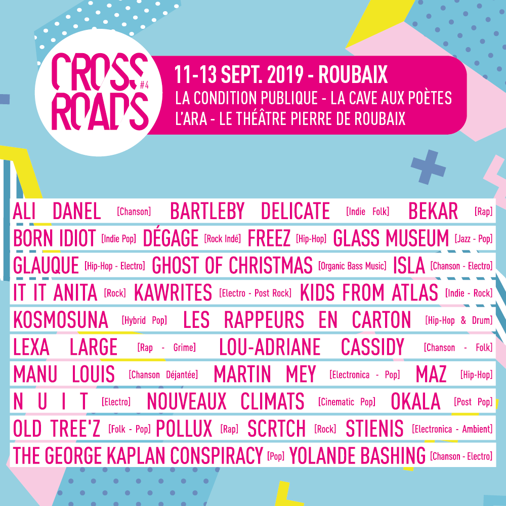 L'attente fut insoutenable, mais voici enfin dévoilée la programmation du Crossroads Festival #4 ! Rdv donc les 11, 12 et 13 septembre prochains à Roubaix (billetterie et accréditations à venir) ! En attendant, dévorez la playlist !
👉 crossroadsfestival.org/artistes/