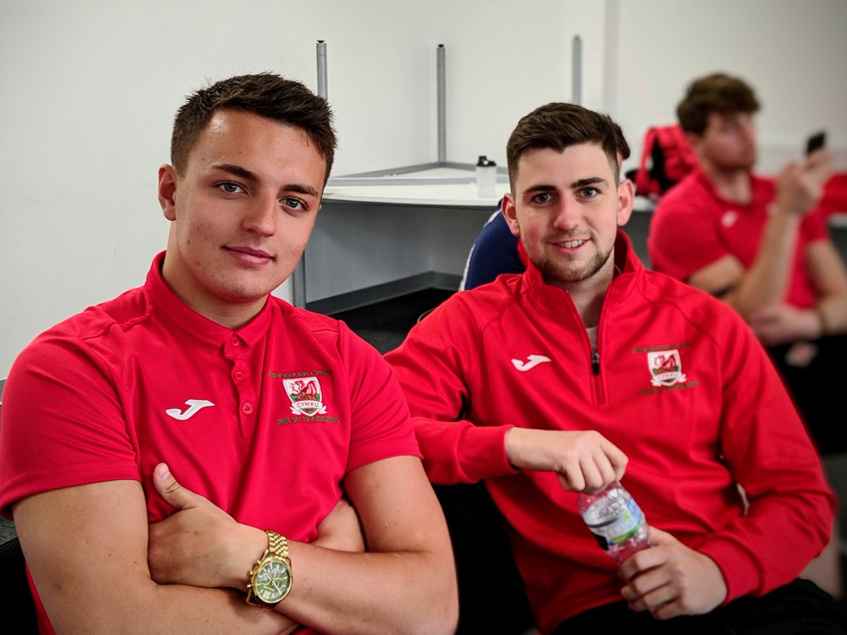 Our Center Back pair @Lewisbaldwin04 &amp; <a href="/joe_evans97/">Joe Evans</a> looking sharp and ready in our <a href="/TEAMWEARUK/">Total Teamwear-Newport-Cardiff</a> <a href="/Joma/">joma</a> Welsh Unis Kit.
We Play England Unis later today at 3 pm, USW Sport Park Barn
🔴🔴🔴
#TeamWales
#TogetherStronger