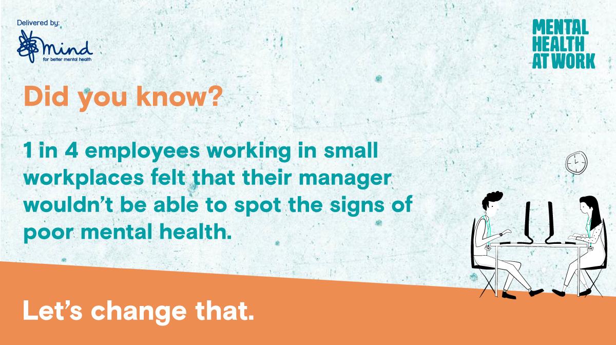 acasorguk's tweet photo. People are your most valuable asset. #Mentalhealthatwork
Our friends at @MindCharity have just launched new online training for #smallworkplaces https://t.co/DbSKhSNcWM Acas also has training modules. https://t.co/OdbQjJZxOy https://t.co/PXPEWLTgFP