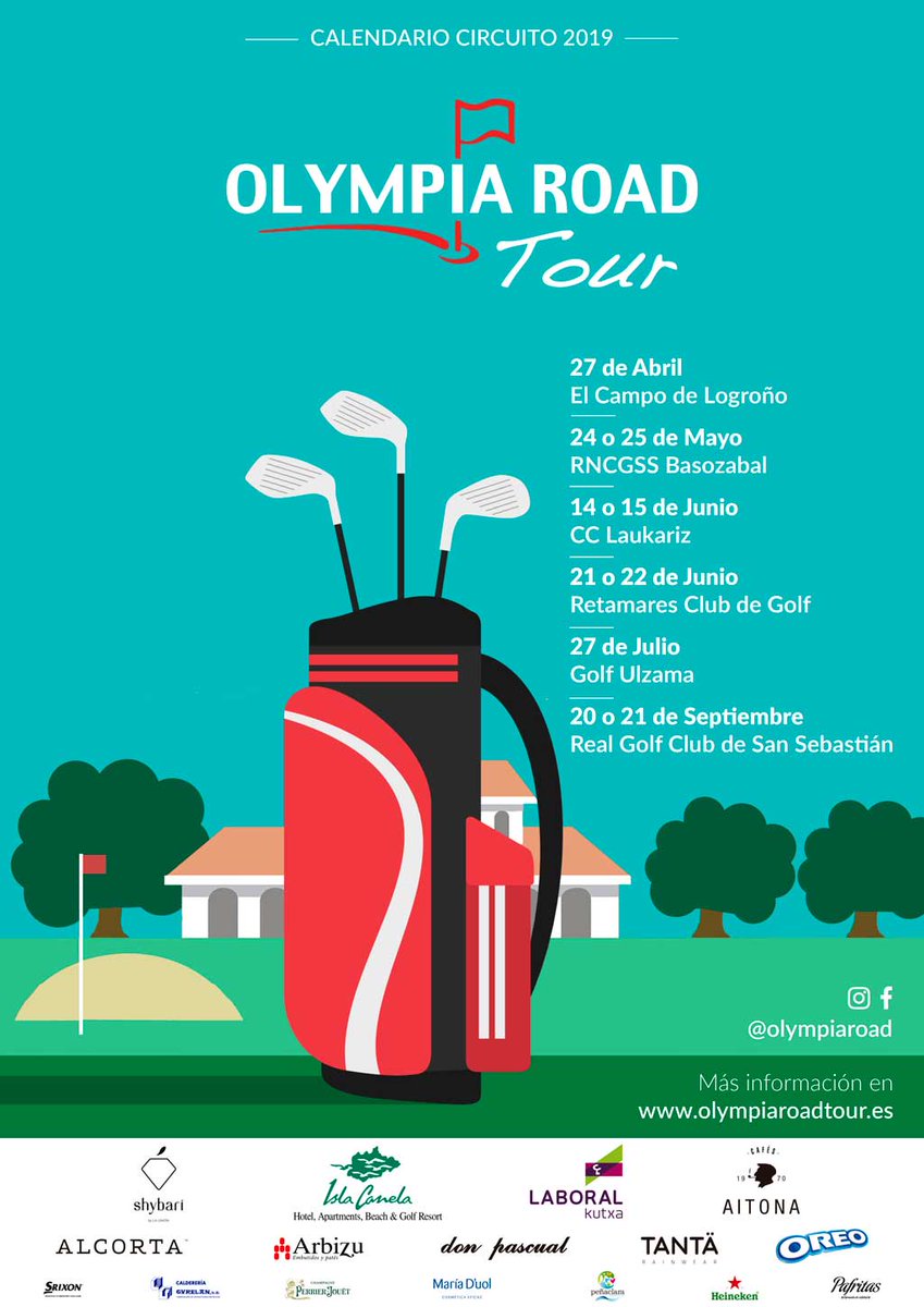 GolfLogrono's tweet photo. Abiertas las inscripciones del Torneo Olympia Road. Reservas 941511360. Te esperamos #golf #logroño https://t.co/bNjOWWeK4F