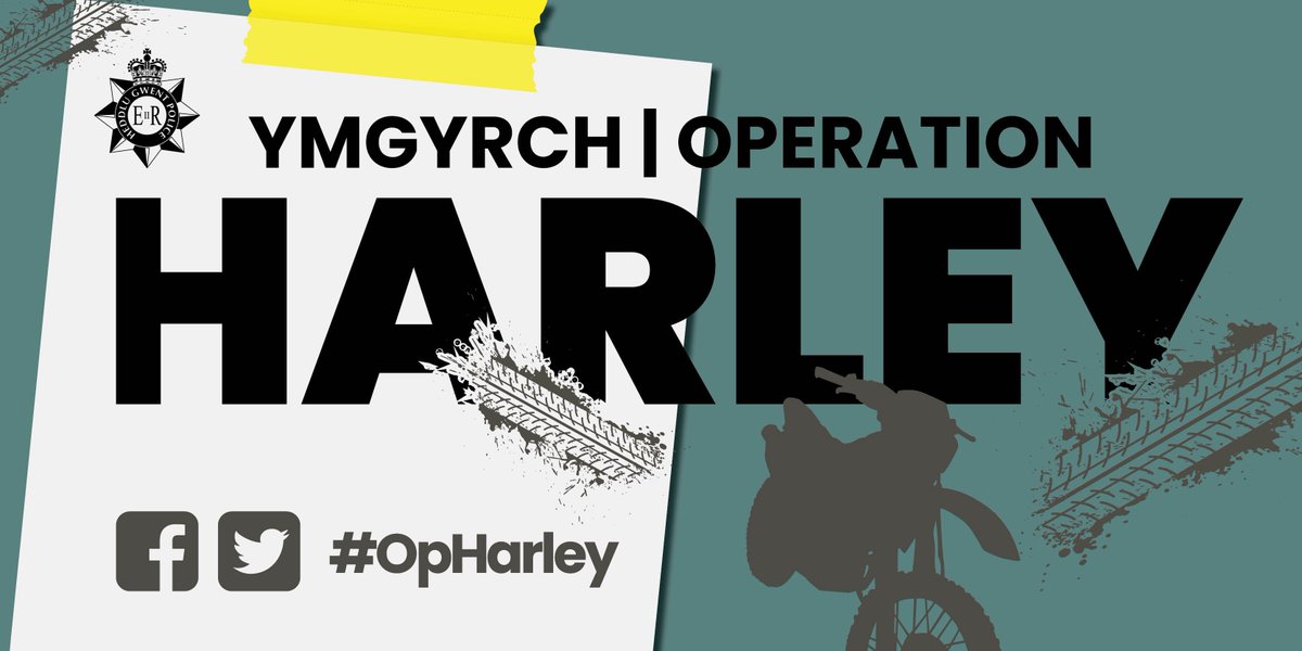 gwentpolice's tweet photo. As we look forward to a sunny and warm Easter Bank Holiday weekend, please consider others when you plan outdoor activities. Help us tackle antisocial and illegal use of off-road bikes and vehicles in #Newport by supporting #OpHarley and reporting offences https://t.co/qMjbVptPxQ https://t.co/300khOkJJJ