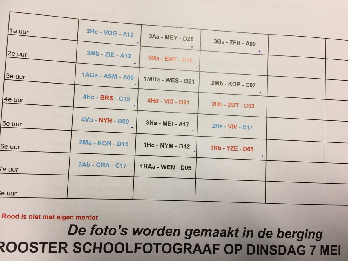 roostermakerRSG's tweet photo. Rooster schoolfotograaf dinsdag 7 mei https://t.co/rru0wHUbN7