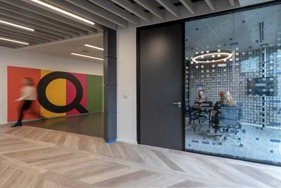 A sneak peak at our recently completed project at Quay One, Edinburgh. We used switch glass partitions to create meeting rooms – a great way to maximise natural light but also allow for privacy when rooms are occupied. More details and pictures to follow soon on our new website!