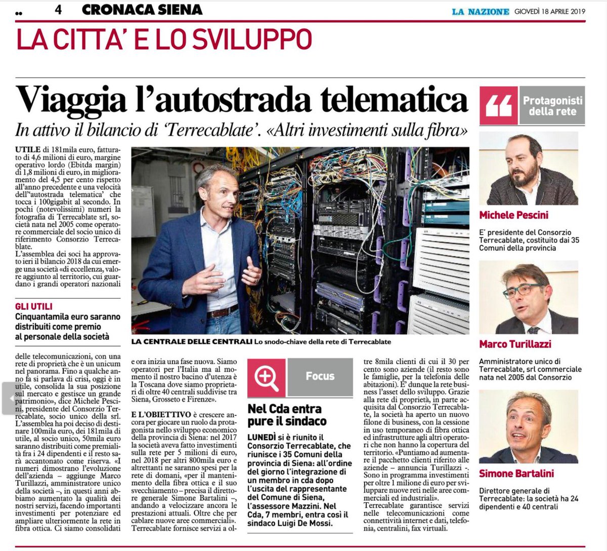 Da problema a eccellenza!!!
Ringrazio lo staff per impegno e risultati... straordinari!!!
#terrecablate