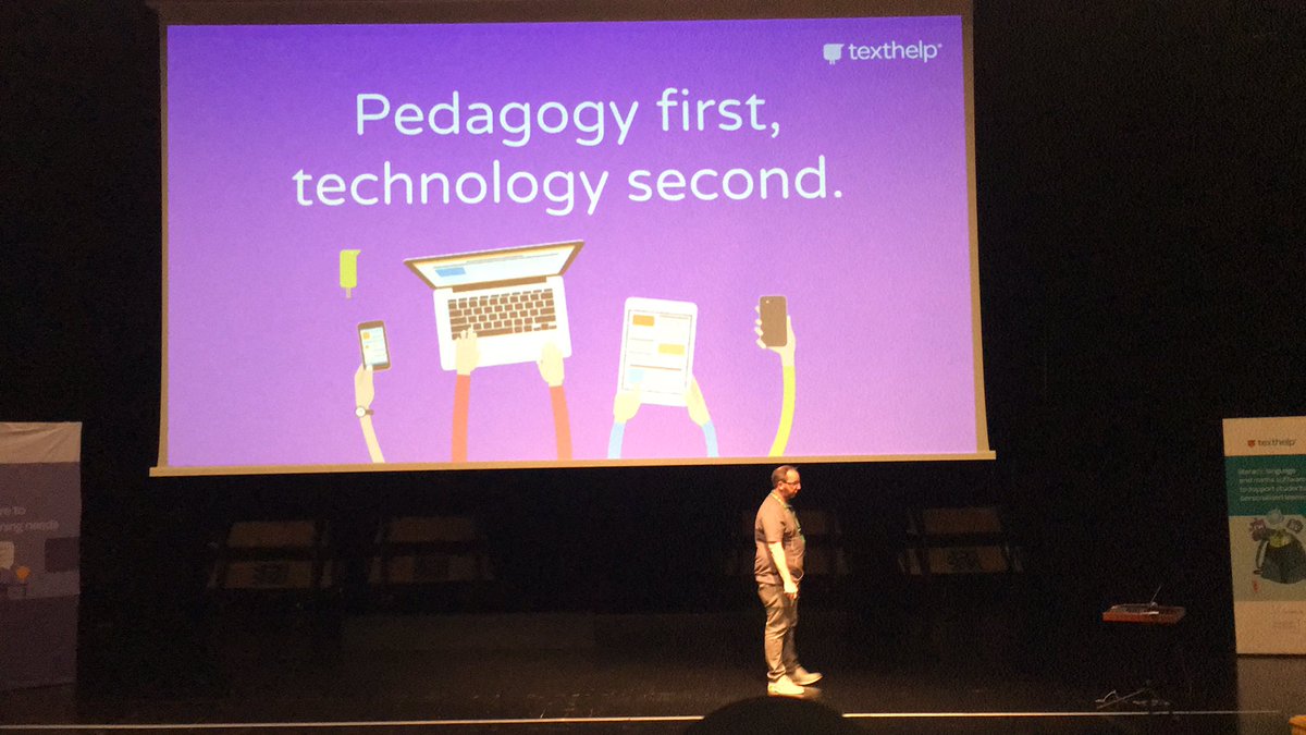 MsHansenTweets's tweet photo. @TH_PatrickM on technology integration in classrooms - plus one thinking: when technology is used to enhance learning opportunities #TexthelpDubai https://t.co/XKvz6HKYip