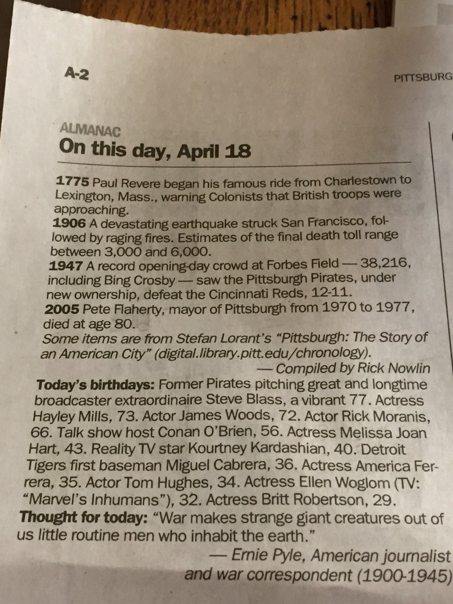   A vibrant 77 - Happy Birthday Steve Blass 