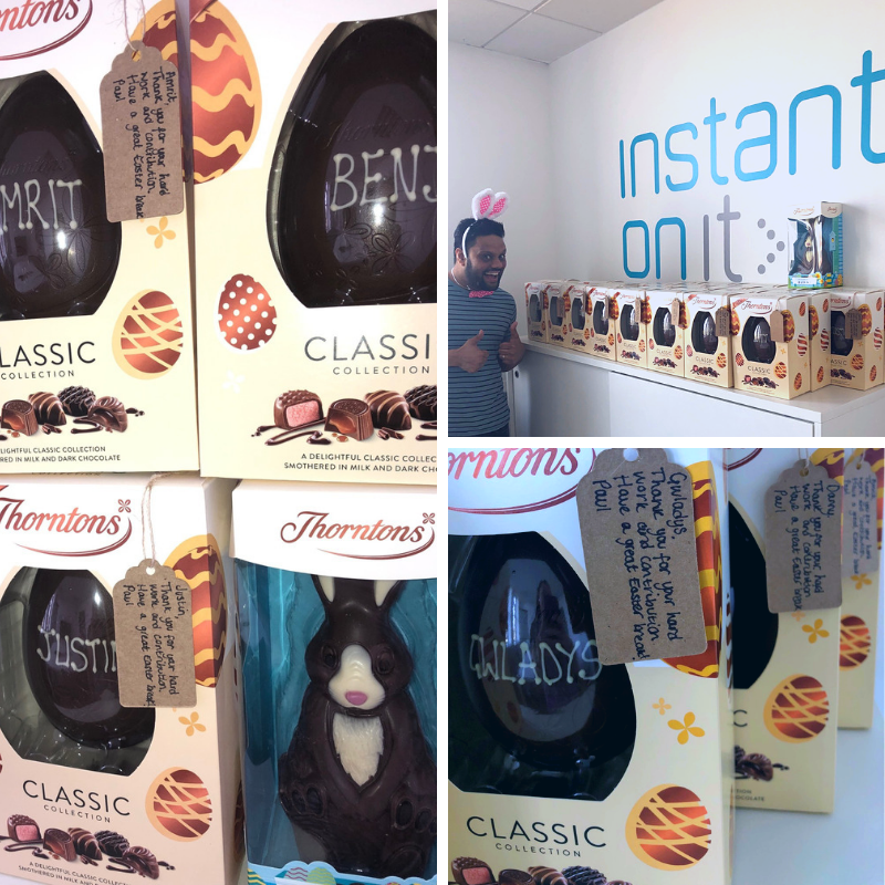 instantonit's tweet photo. Easter has come early for Instant On IT! We would like to wish our employees, clients and partners a lovely Easter break

#Easter #Chocolate #yum #EasterBunny #InformationTechnology #ITServices https://t.co/DS9j0PJneW