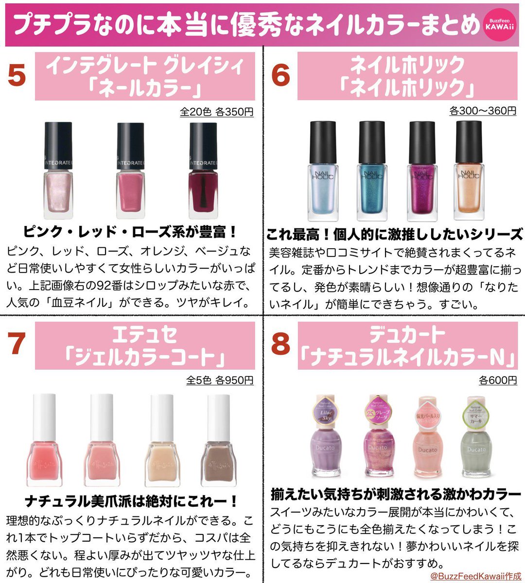 Buzzfeed Kawaii Auf Twitter デイリーから特別な日まで重宝しまくり プチプラなのに本当に優秀なネイルカラーをまとめました Buzzfeed Kawaii Auf Twitter デイリーから特別な日まで重宝しまくり プチプラなのに本当に優秀なネイルカラーをまとめました