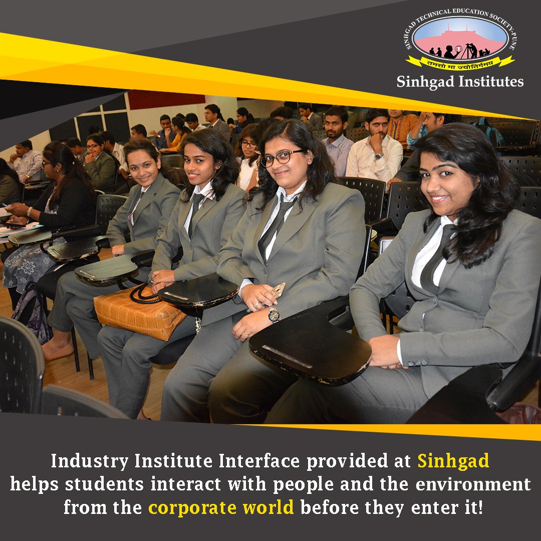 SinhgadCollege's tweet photo. Our I cube (Industry Institute Interface) theory ensures that students don't leave Sinhgad homes unprepared!
.
.
.
#SinhgadInstitutes #STES #IndustryInterface #Corporates https://t.co/4kkvuNTKA0