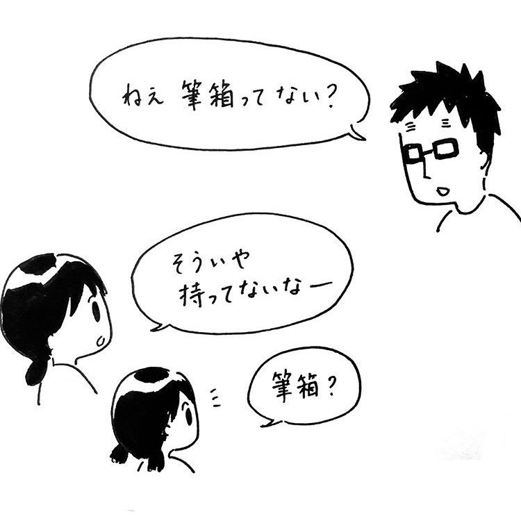 父にプリティーリズムの筆箱を貸してあげる優しい娘。長女7歳の頃。 