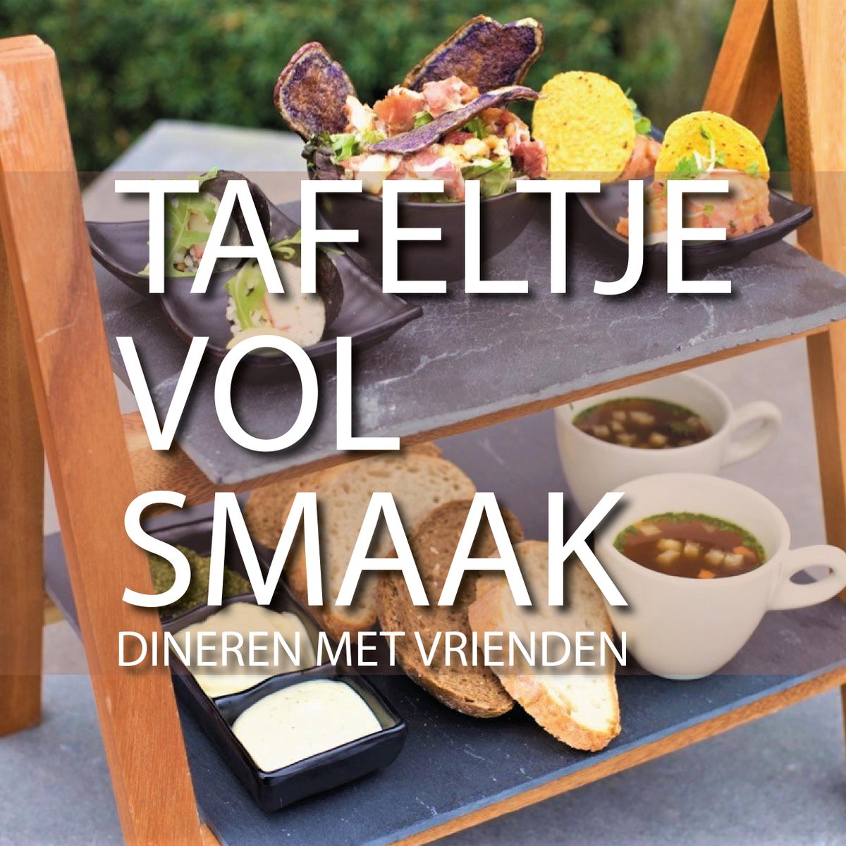 Sharing is caring! Gezellig dineren met je partner, familie of vrienden en samen allerlei heerlijke gerechten delen? Vanaf nu is ons speciale “Tafeltje vol smaak” menu verkrijgbaar, voor slechts € 29,95 per persoon!

Dit sharing diner menu is vanaf 2 personen te bestellen.