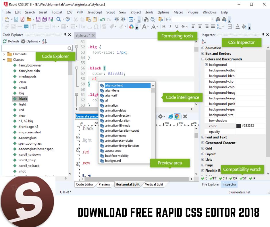 letzby's tweet photo. Download Free Rapid CSS Editor 2018 is the name of the #HTML and #CSS programming language editor application . This editor, which is in the programming category, helps you build web pages much easier than other existing editors.

Download now: https://t.co/9MxEQOvmlz https://t.co/yPkyRX99gB