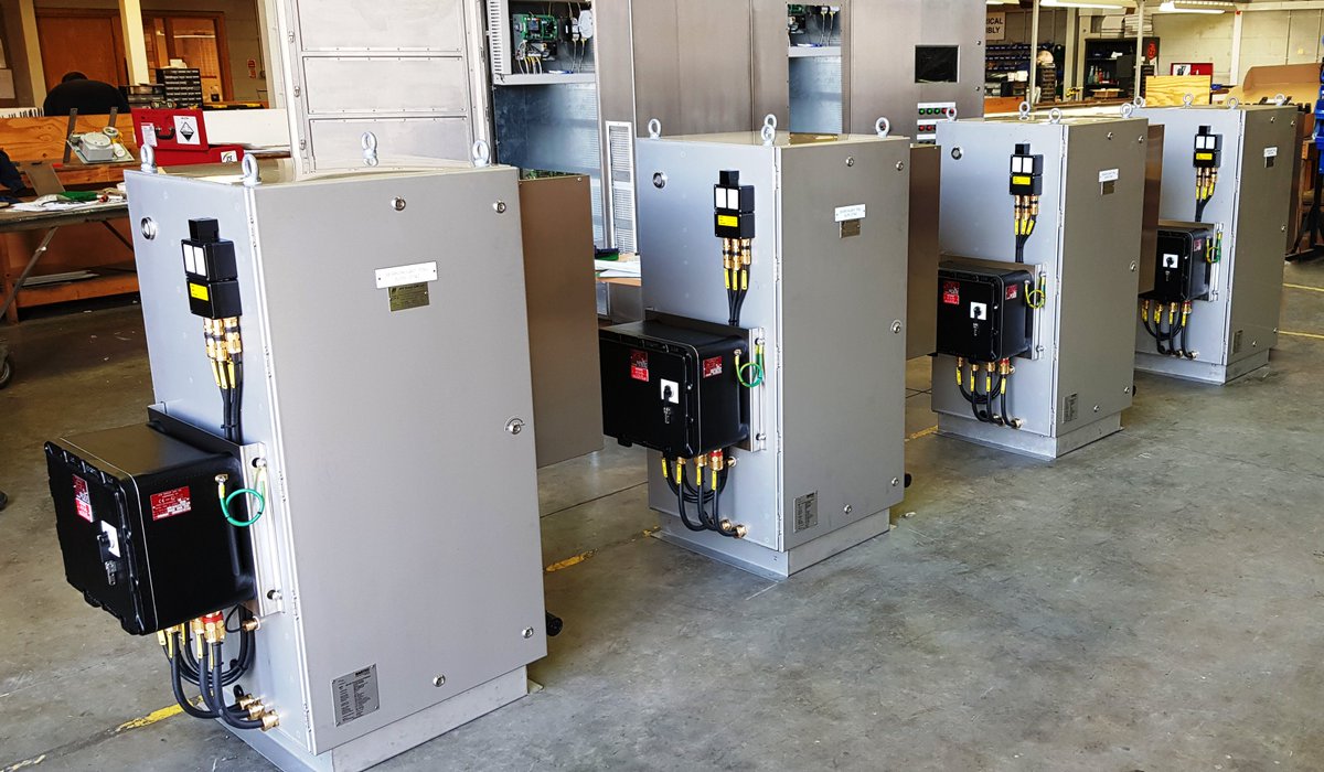 JCEGroupGlobal's tweet photo. JCE have recently manufactured Ex pzc Search Light Power Supply Enclosures. These power supplies are for powering search lights on an offshore production facility, which form part of a security system for safeguarding against terrorist attacks https://t.co/URrOcs1TcV https://t.co/X3l5M1CLMI