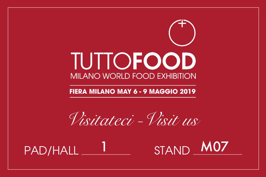 MilanoFreshSrl's tweet photo. Come and visit us at @TuttoFoodMilano !
06-09 May 2019
Pavillion 1 Stand M07 #milanofresh #tuttofood #maestrItaliani @ContadinOnline https://t.co/zAoraKcrDz