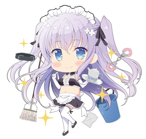 そんなわけでメイドさんなキヌタソウさん
コミ1あわせでアクキーになる予定です～

#フラワーナイトガールイラスト 