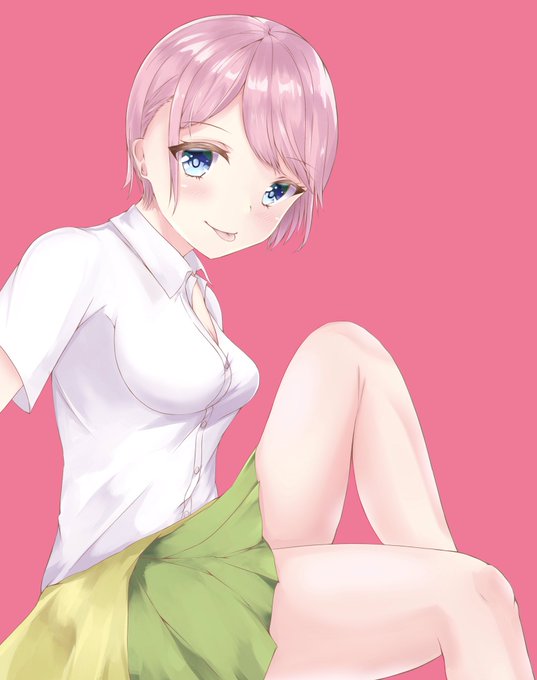 NasaさんがTwitterに投稿した中野一花(五等分の花嫁)のイラスト。