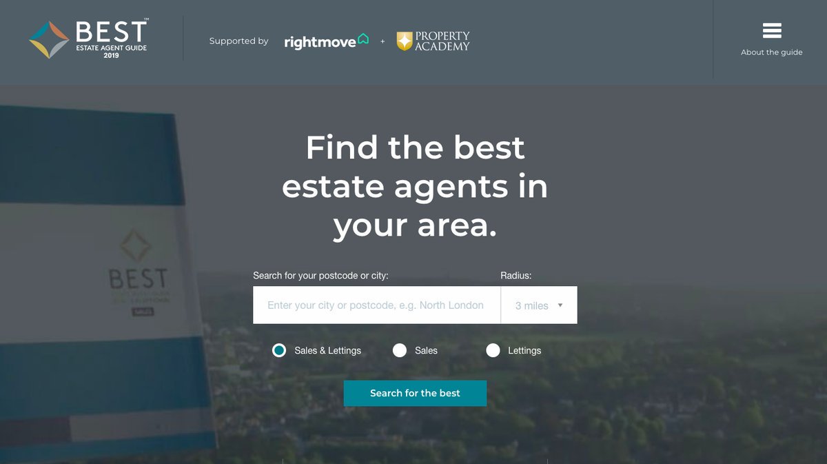 The <a href="/BestEAguide/">Best EA Guide</a> shines a light on the top estate and letting agent branches in the country. It was compiled by ourselves, supported by the UK’s most popular property portal, @RightmovePro 🏡🏆 Promote your success and purchase you BEAG licence NOW: propertyacademy.co.uk/beag