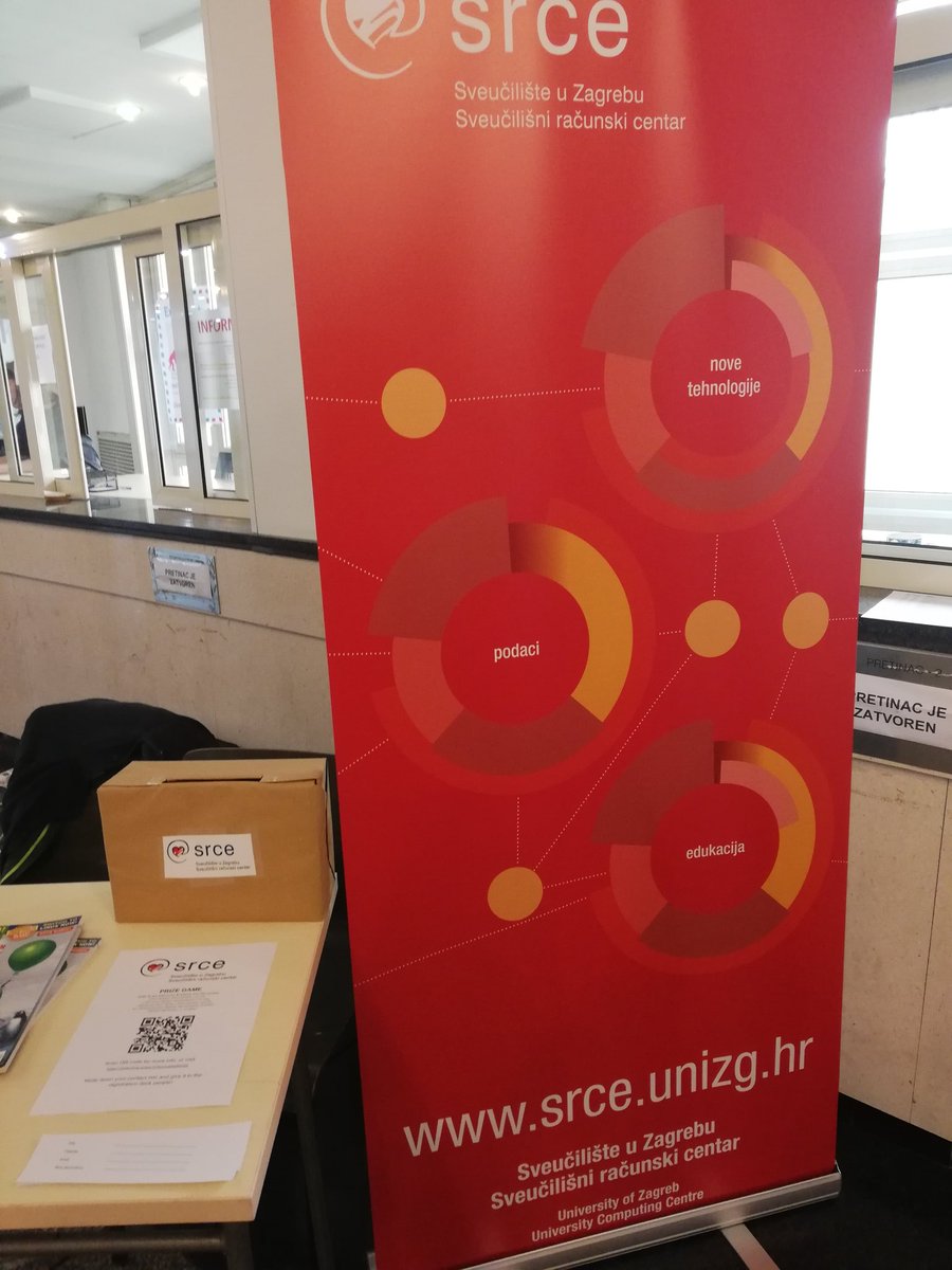 jplavac's tweet photo. @SrceHr is a #dorscluc @dorscluc conference partner. One lucky attendee can win SRCE Linux academy voucher (4 courses) (https://t.co/kwT18s5TCL). Apply at conference registration desk. https://t.co/LQwiLkqBiQ
