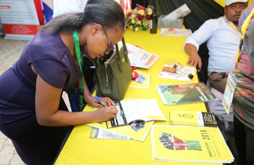 AmnestyKenya's tweet photo. Glad that some Members of County Assemblies interested in our work on health rights issues and cases of extrajudicial executions registered to be @AmnestyKenya members during the #Legsum2019.
Join us too: https://t.co/QkD9i5v4WL https://t.co/DN10D3QwGo