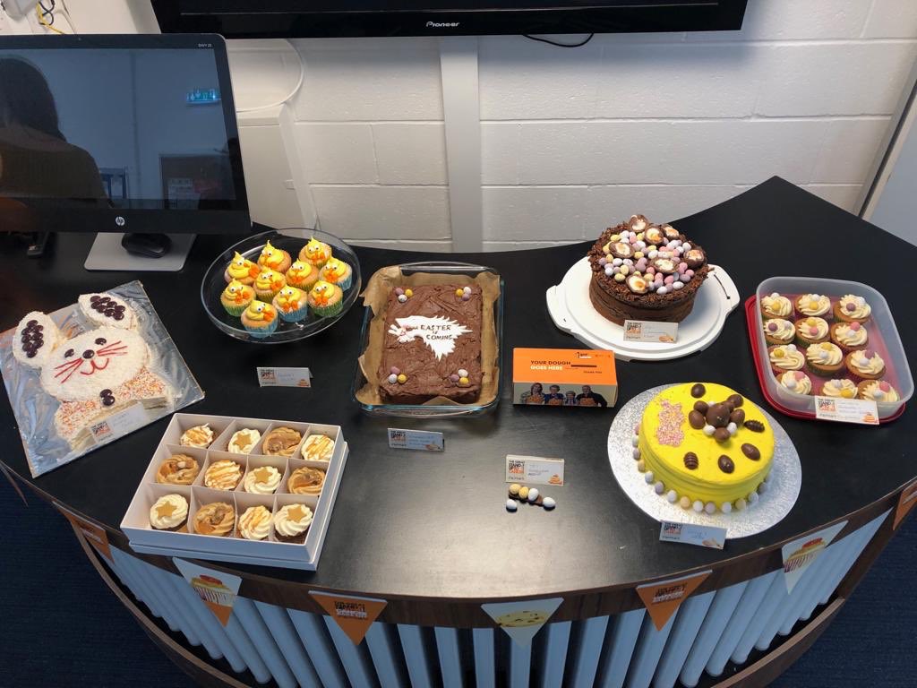 Powercorltd's tweet photo. What a great effort from the Powercor office  #bakeoff  #standuptocancer  #Easter  #charity #fundraising #cake #wedontneedlunch https://t.co/J3mHzmWiEJ