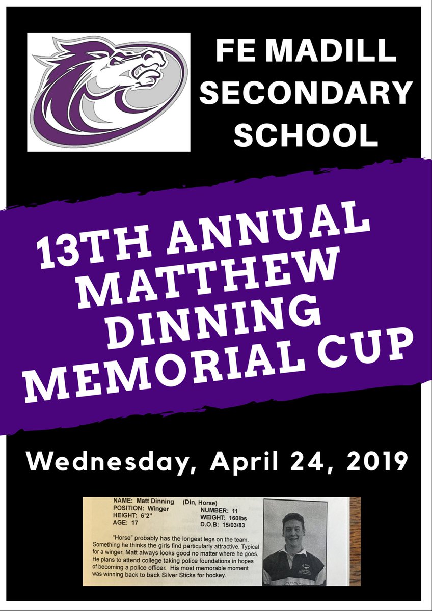 MsMcDonaldEng's tweet photo. Let’s #FilltheHill. The 13th Annual Matthew Dinning Memorial Cup is Wednesday, April 24th.  Come cheer on the @femadillss Mustangs! Let’s celebrate Matthew and the long-standing rugby program at Madill! https://t.co/uxQp8W4c3S