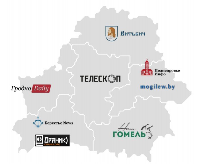 Гродно на карте Белоруссии