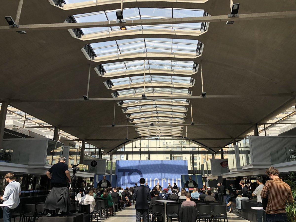 d3rf's tweet photo. Day 3 - #Tezos all the way - with #TQuorum team #PBWS #Blockchain #StationF https://t.co/t4bGjYA8XI