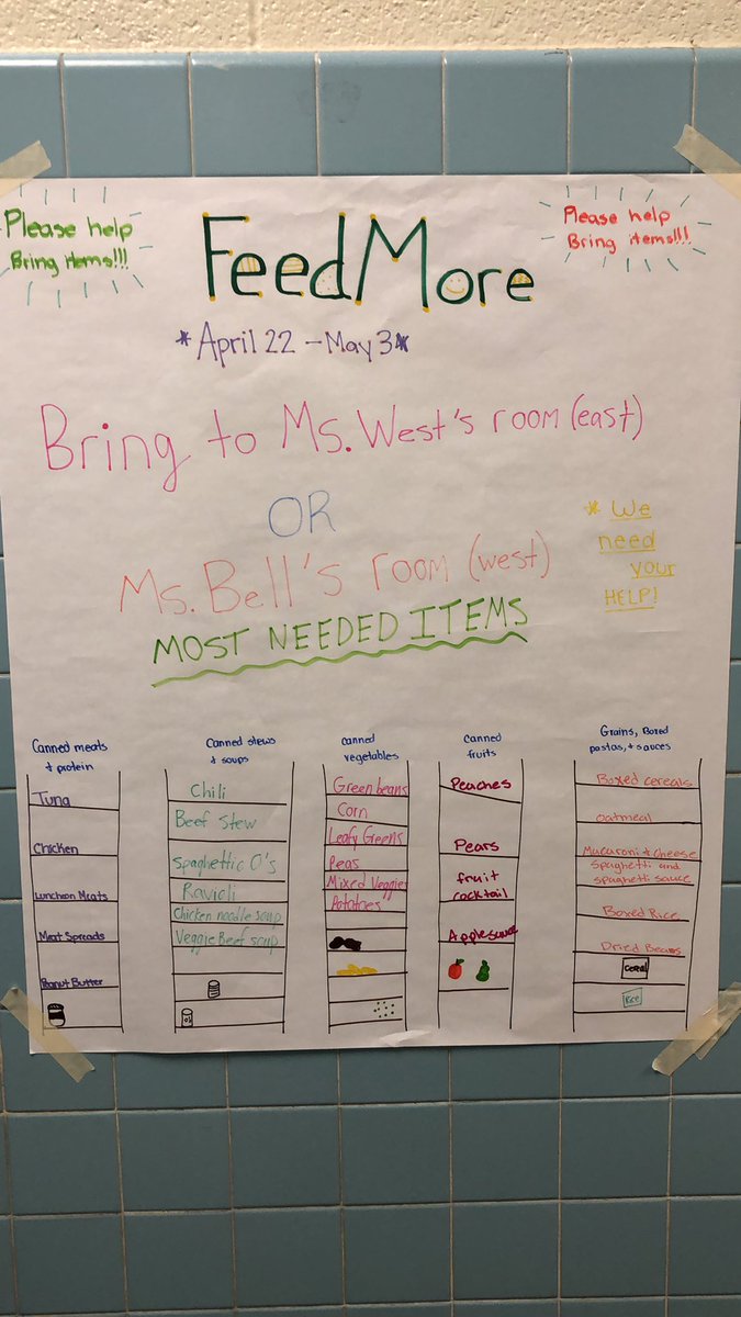 Feed More-4/22-5/3- Please give generously!