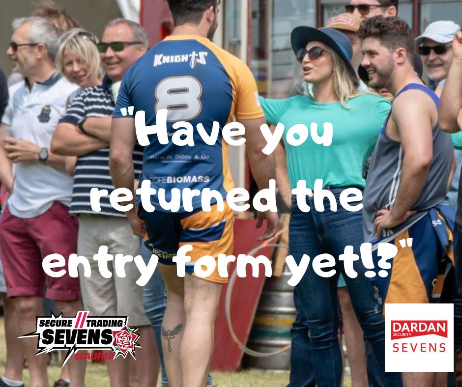 Well, have you?

Just a reminder to all those with entry forms to return ASAP!

5 spaces remain in the Women's Open, 4 in the Men's Open and 3 in the Men's Social!

Cor heck we're excited!

#rugger #rugby7s #womensrugby #rugby