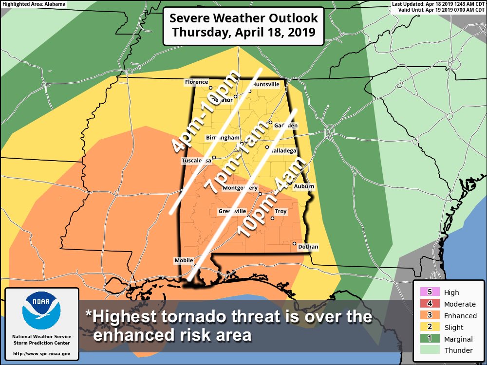 spann's tweet image. The latest on the Alabama severe weather threat tonight: alabamawx.com/?p=188222