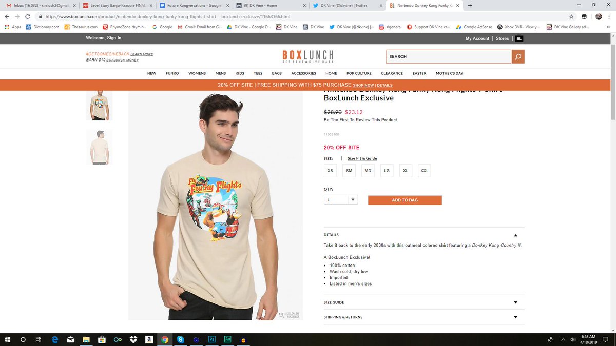 dkvine's tweet photo. Also, l'm looking at the @BoxLunchGifts site page for the shirt and, uh, I have a few questions. #TakeItBackToTheEarly2000s #OatmealColor #ADonkeyKongCountryII https://t.co/ufCwzkpjQW