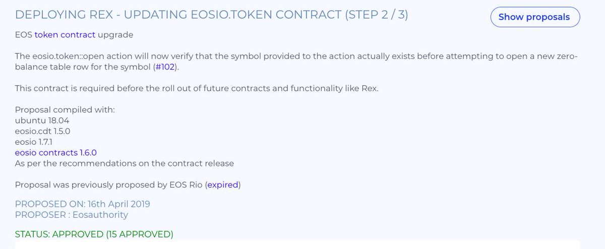 zeroxeos's tweet photo. It’s Approved! Approved! Get ready. REX is here!  🙏
Thanks to all BPs! 
@EOSauthority 
https://t.co/3xvHV4YF3T
#rex #eosio #eoscommunity #referendum #blockchain #0xeos #eosteam #blockproducer https://t.co/cvKtCZepsj