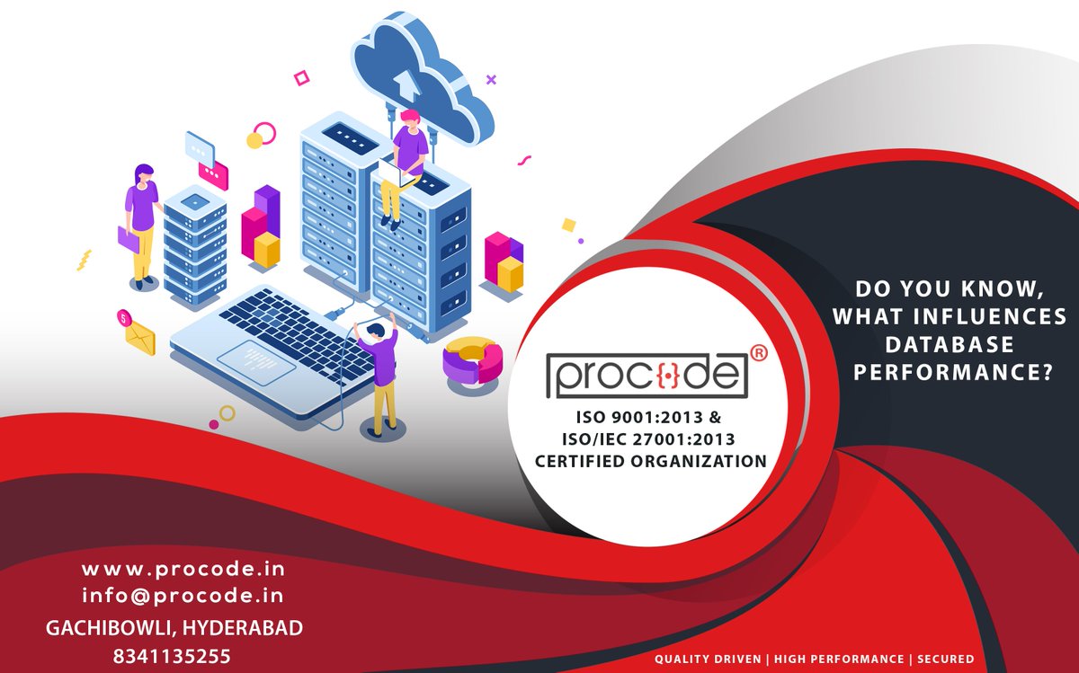 ProcodeSoftech's tweet image. Let's examine the following five factors:
1. Workload
2. Throughput
3. Resources
4. Optimization
5. Contention
Visit Our Website: procode.in
Follow Us On Facebook: business.facebook.com/procodesoftech…
Contact: +91 8341135255, 040-48514445
#Procode #Database #Performancetesting
